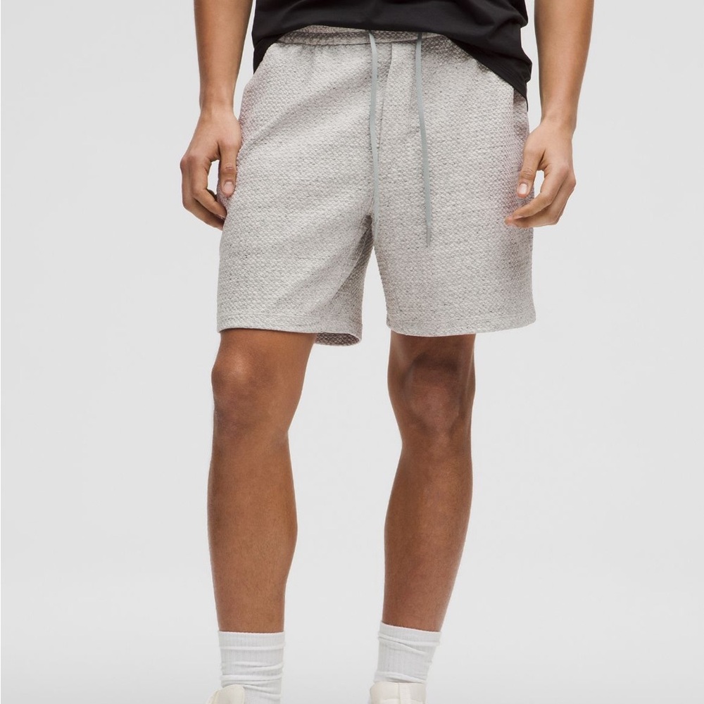 lululemon athletica at ease Light Gray Athletic Shorts